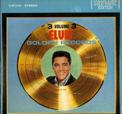 Elvis Presley - Canada - Elvis' Golden Records Volume 3 (XLSP-2765) GOLD VINYL - M-