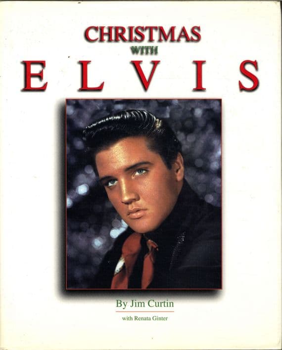 Elvis Presley - Christmas With Elvis - Large Hardback Book by Jim Curtin