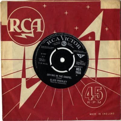 Elvis Presley - Crying In The Chapel/I Believe In The Man In The Sky (1455)  M-