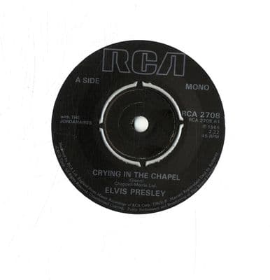 Elvis Presley - Crying In The Chapel/I Believe In The Man In The Sky (2708)  New Black Label M-