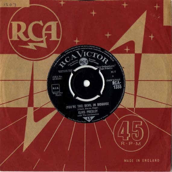Elvis Presley - Devil In Disguise/Please Don't Drag That String Around (1355) M-