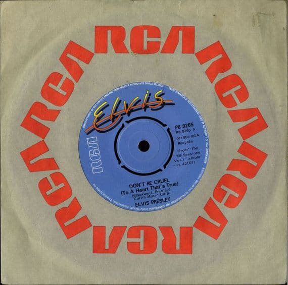 Elvis Presley - Don't Be Cruel/Hound Dog (PB 9265) Rare Blue Label - M-