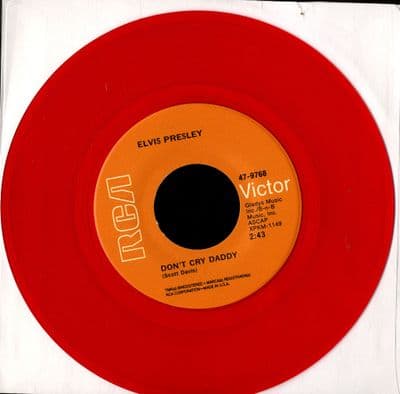 Elvis Presley - Don't Cry Daddy/Rubberneckin' (47-9768) RED VINYL - M/M