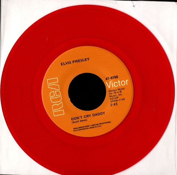 Elvis Presley - Don't Cry Daddy/Rubberneckin' (47-9768) RED VINYL - M/M