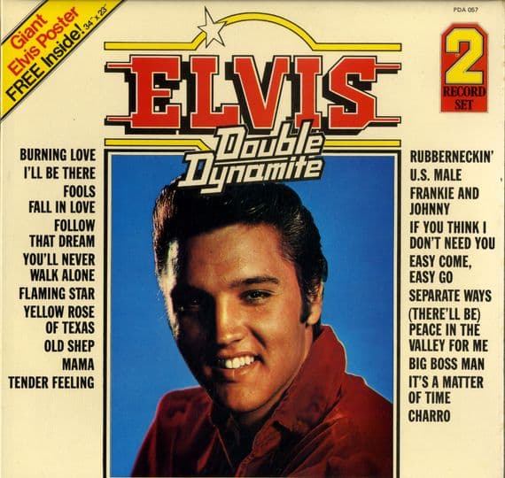 Elvis Presley - Double Dynamite (PDA 057) 2 x LP Set with Poster - Ex/M-