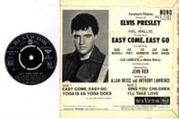 Elvis Presley - Easy Come, Easy Go (RCX 7187)