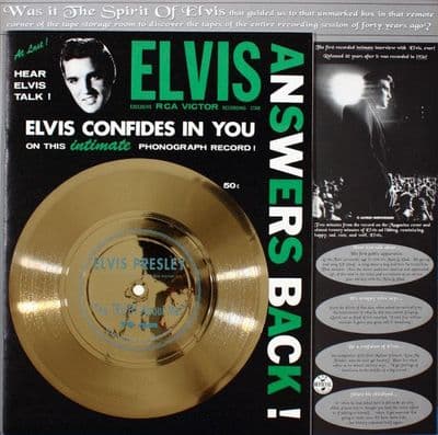 Elvis Presley - Elvis Answers Back - The Truth About Me -  - Flexi-Disc + 10