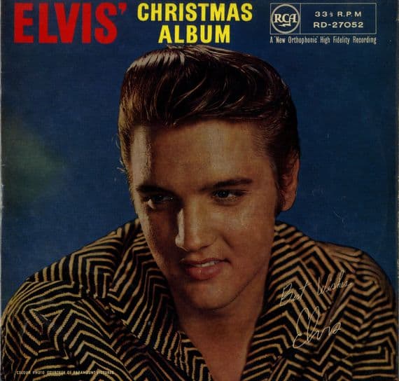 Elvis Presley - Elvis' Christmas Album (RD 27052)  RCA Victor - Red Spot