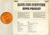 Elvis Presley - Elvis For Everyone (SF 8232) UK Sleeve - USA Disc