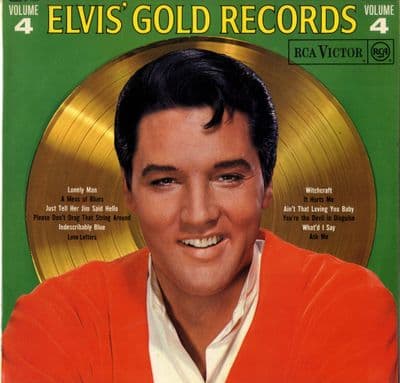 Elvis Presley - Elvis' Gold Records Volume 4 (SF 7924) - Orange Label