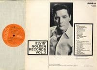 Elvis Presley - Elvis' Golden Records Volume 3 (SF 7630)  Orange Label Stereo - M-