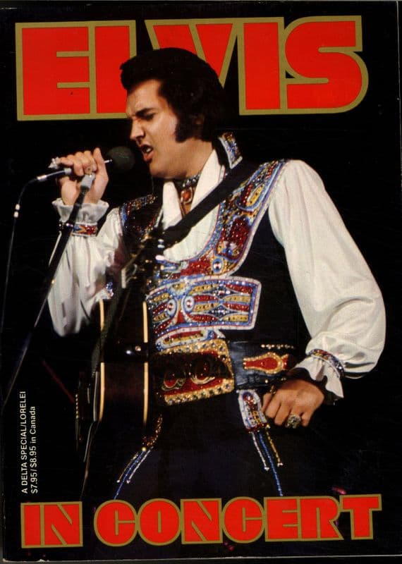 Elvis Presley - Elvis In Concert - USA Softback Book