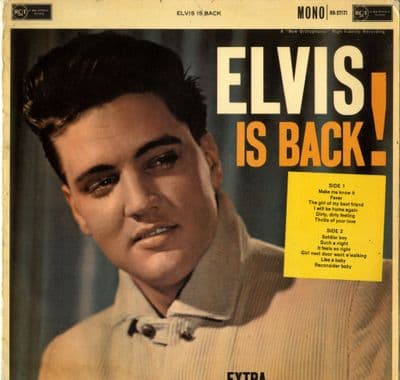 Elvis Presley - Elvis Is Back ! (RD 27171) Gatefold Sleeve