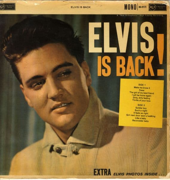 Elvis Presley - Elvis Is Back ! (RD 27171)  Gatefold Sleeve