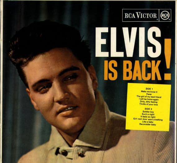 Elvis Presley - Elvis Is Back ! (SF 5060) Orange Label