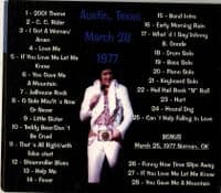 Elvis Presley - Elvis Slips Into Austin - Crown CD