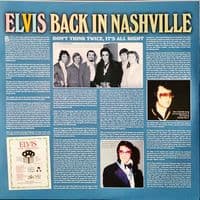 Elvis Presley - EU - Elvis Back In Nashville - 2 LP Set - RCA Legacy - M-/M-