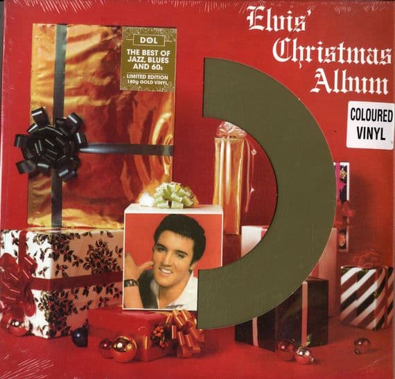 Elvis Presley - EU - Elvis' Christmas Album (DOS606MB) Gold Vinyl - New/Sealed - 20 Tracks