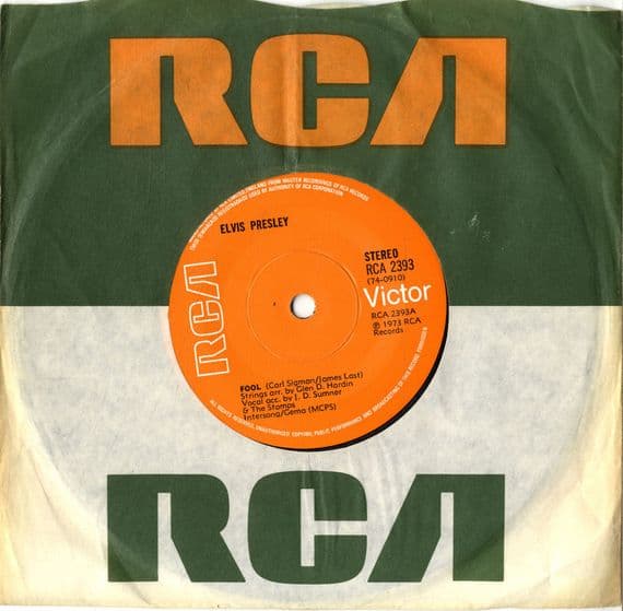 Elvis Presley - Fool/Steamroller Blues (2393) Solid Centre M-