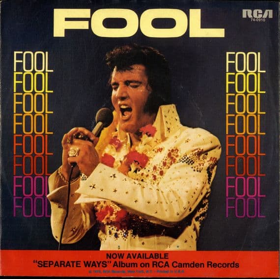 Elvis Presley - Fool/Steamroller Blues (74-0910) Ex/Ex