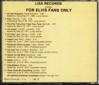 Elvis Presley - For Elvis Fans Only - Lisa CD