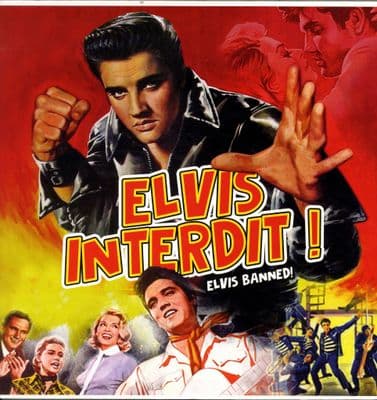 Elvis Presley - France - Elvis Interdit ! (Elvis Banned) 2 x LP Set - Orange  Splatter Vinyl -M/M