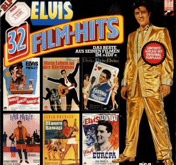 Elvis Presley - Germany - 32 Film Hits (NL 89388) 2 x LP Set With Poster