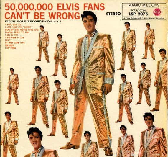 Elvis Presley - Germany - Elvis' Golden Records Volume 2 (LSP 2075) Orange Label