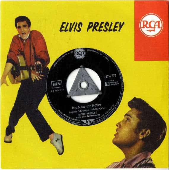 Elvis Presley - Germany - It's Now Or Never/A Mess Of Blues (47-7777) - Tri Centre