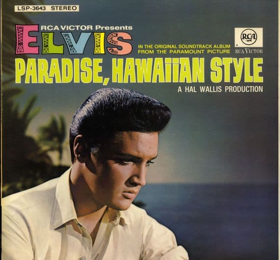 Elvis Presley - Germany - Paradise, Hawaiian Style -  (LSP 3643) Orange Stereo Issue  - M-/M-