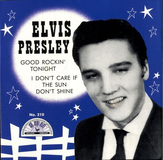Elvis Presley - Good Rockin' Tonight/I Don't Care If The Sun Dont Shine (Sun 210) Red Vinyl - M /M