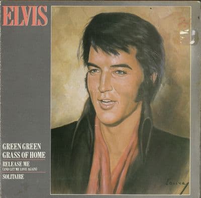 Elvis Presley - Green Green Grass Of Home/Release Me/Solitaire (RCA 405) Poster Sleeve