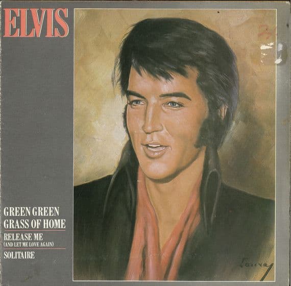 Elvis Presley - Green Green Grass Of Home/Release Me/Solitaire (RCA 405) Poster Sleeve