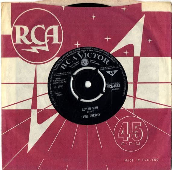 Elvis Presley - Guitar Man/Hi Heel Sneakers (1663) Ex