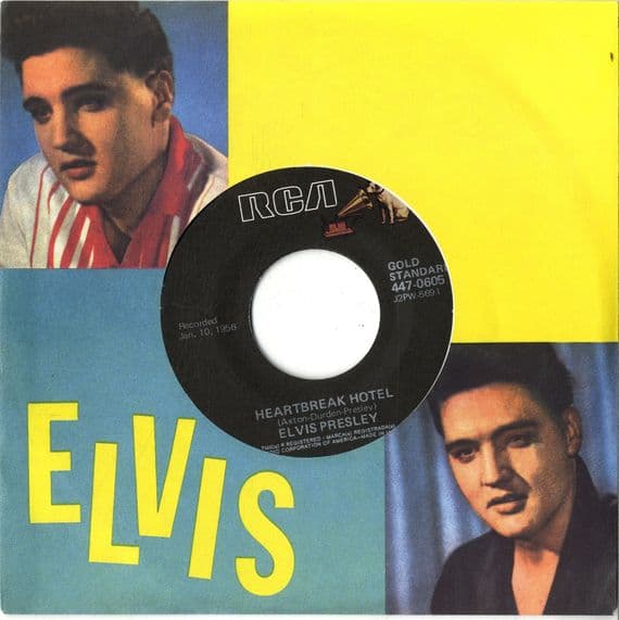 Elvis Presley - Heartbreak Hotel/I Was The One (447-0608) Gold Standard - New