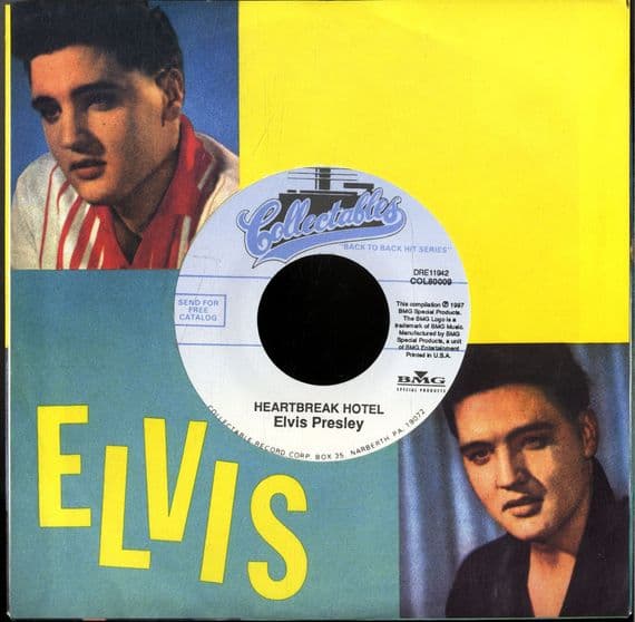 Elvis Presley - Heartbreak Hotel/I Was The One (80009) Lilac Coloured Vinyl - M