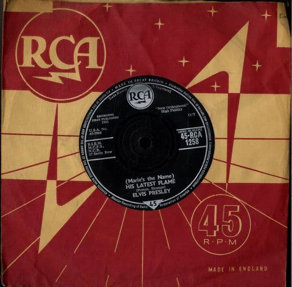 Elvis Presley - His Latest Flame/Little Sister (1258)  Ex