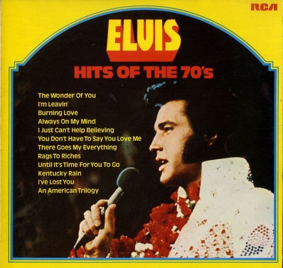 Elvis Presley - Hits Of The 70's (LPL1 7527) France Record - M-