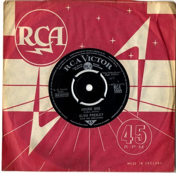 Elvis Presley - Hound Dog/Blue Suede Shoes (1095) RCA Victor