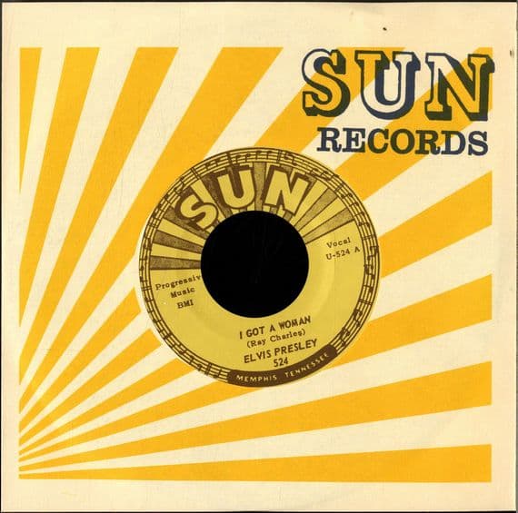 Elvis Presley - I Got A Woman/I Love You Because (Sun 524) M-