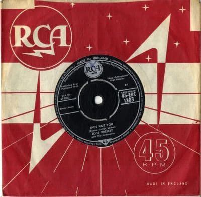 Elvis Presley - Ireland - She's Not You/Just Tell Her Jim Said Hello (ERC 1303)