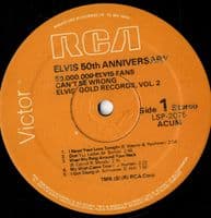 Elvis Presley - Israel - Elvis Gold Records Vol. 2 (LSP 2075) Different Back Sleeve - M-