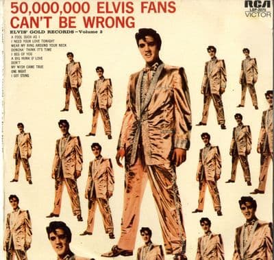 Elvis Presley - Israel - Elvis Gold Records Vol. 2 (LSP 2075) Different Back Sleeve - M-