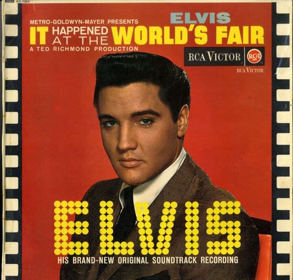 Elvis Presley - It Happened At The World's Fair  (RD 7565)  RCA Victor Red Spot