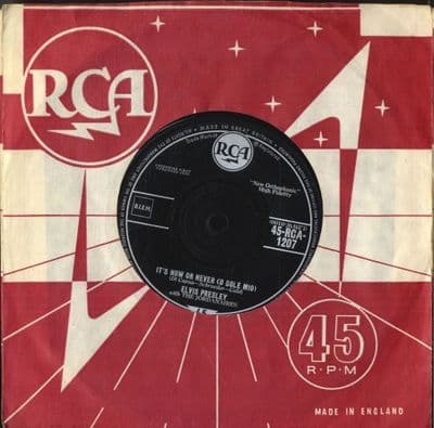 Elvis Presley - It's Now Or Never/Make Me Know It  (1207) Small Print - Ex