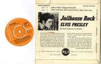 Elvis Presley - Jailhouse Rock  (RCX 106)  Orange Label