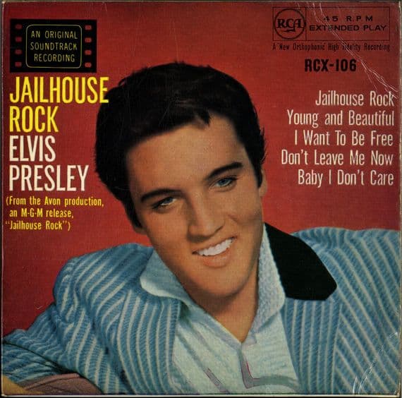 Elvis Presley - Jailhouse Rock  (RCX 106)  Orange Label