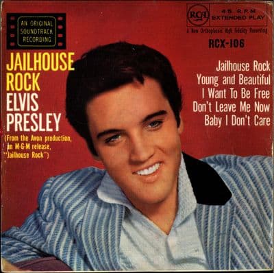Elvis Presley - Jailhouse Rock (RCX 106) Tri Centre - 1st Pressing