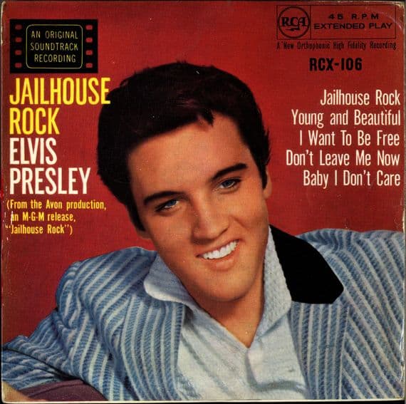 Elvis Presley - Jailhouse Rock (RCX 106) Tri Centre - 1st Pressing