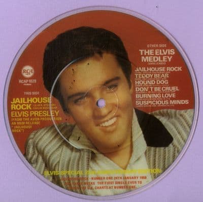 Elvis Presley - Jailhouse Rock/The Elvis Presley (RCAP 1028) Picture Disc - 2nd Issue - M-
